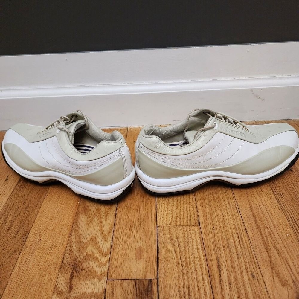 FootJoy Contour Series Womens Size‎  7 M Golf Shoes Oxfords Leather White/Beige - Picture 5 of 15
